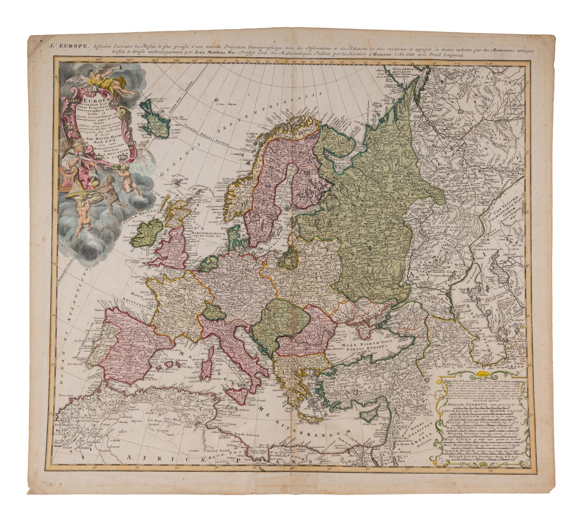 [MAPS & PLANS]. A group of approximately 66 engraved maps or plans, primarily of Europe, but also including the World, Africa, the Americas, or Asia.