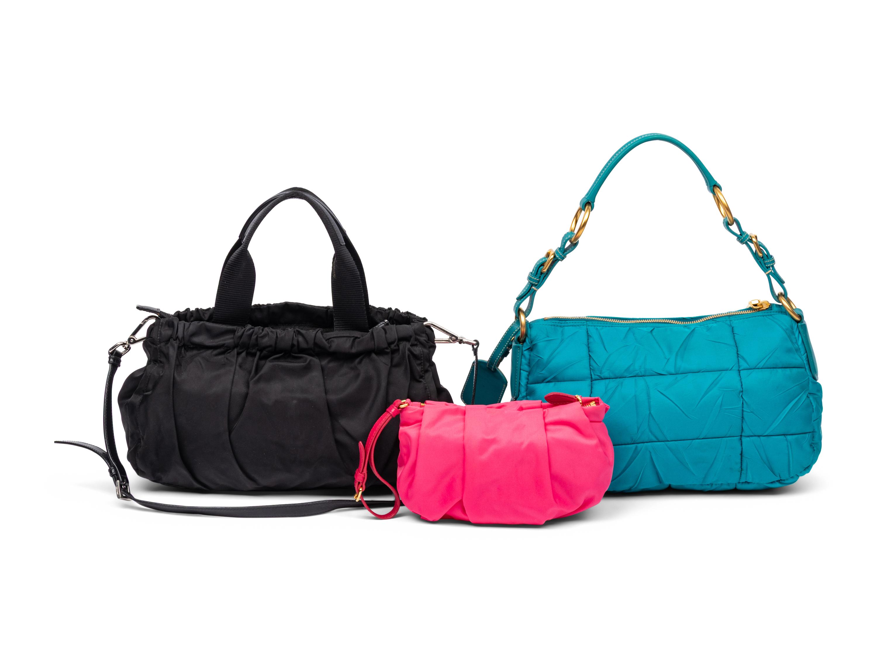 Prada, Three Nylon Handbags