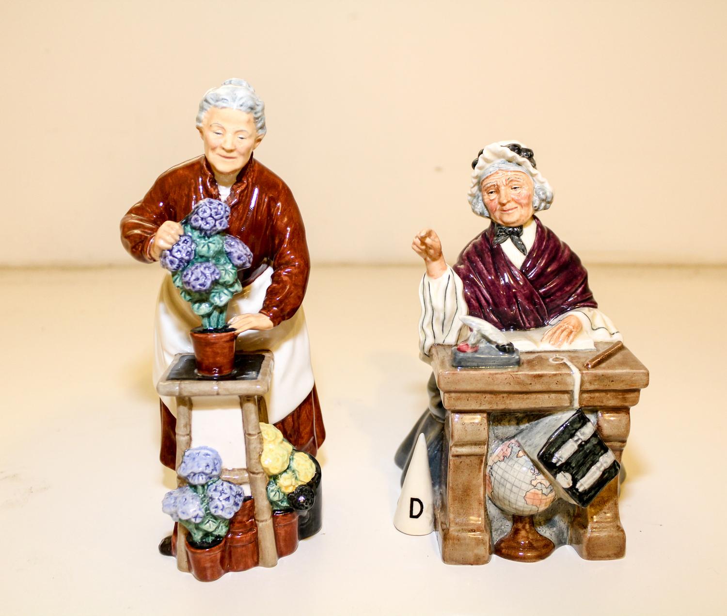 Two Royal Doulton Porcelain Figures Height of taller 8 inches. — 20TH CENTURY