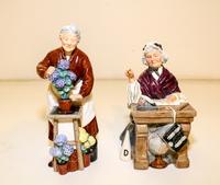 Two Royal Doulton Porcelain Figures Height of taller 8 inches. — 20TH CENTURY