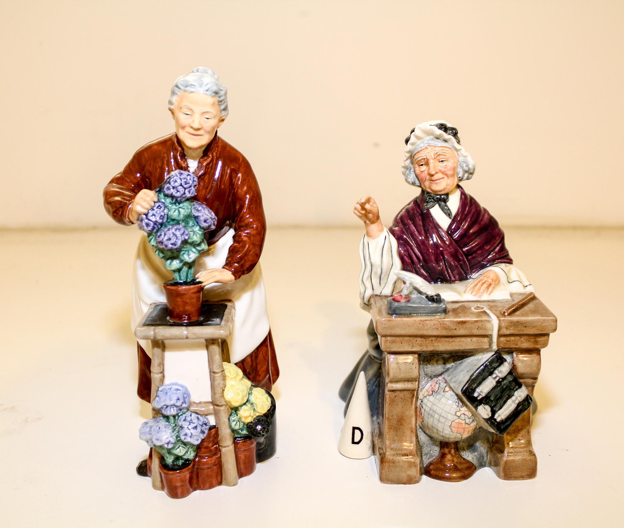 Two Royal Doulton Porcelain Figures Height of taller 8 inches. — 20TH CENTURY