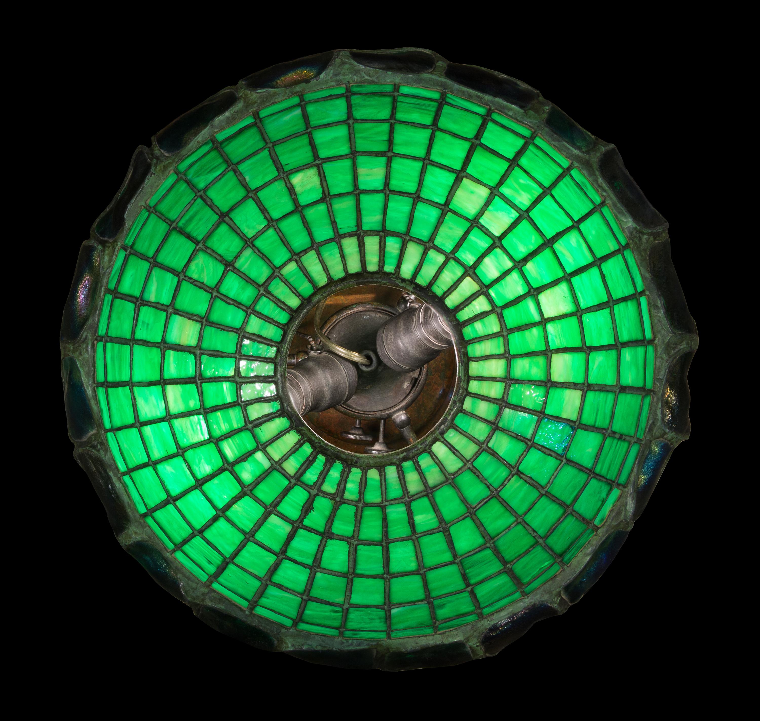 Tiffany Studios, EARLY 20TH CENTURY, a Turtle-back table lamp