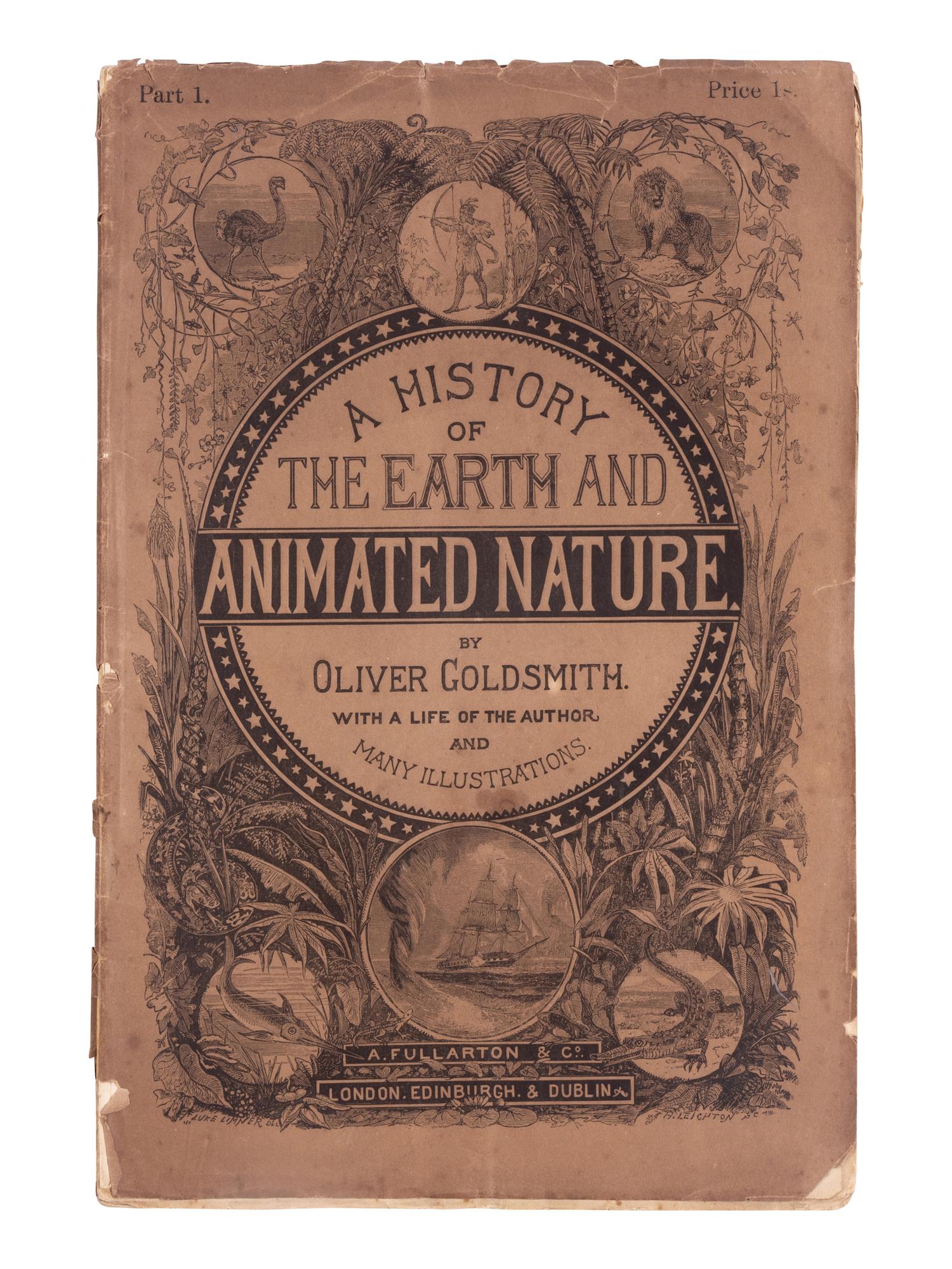 [NATURAL HISTORY]. GOLDSMITH, Oliver (1728-1774). A History of the Earth and Animated Nature . Baron Cuvier, translator and editor. London: A. Fullarton & Co., 1847.