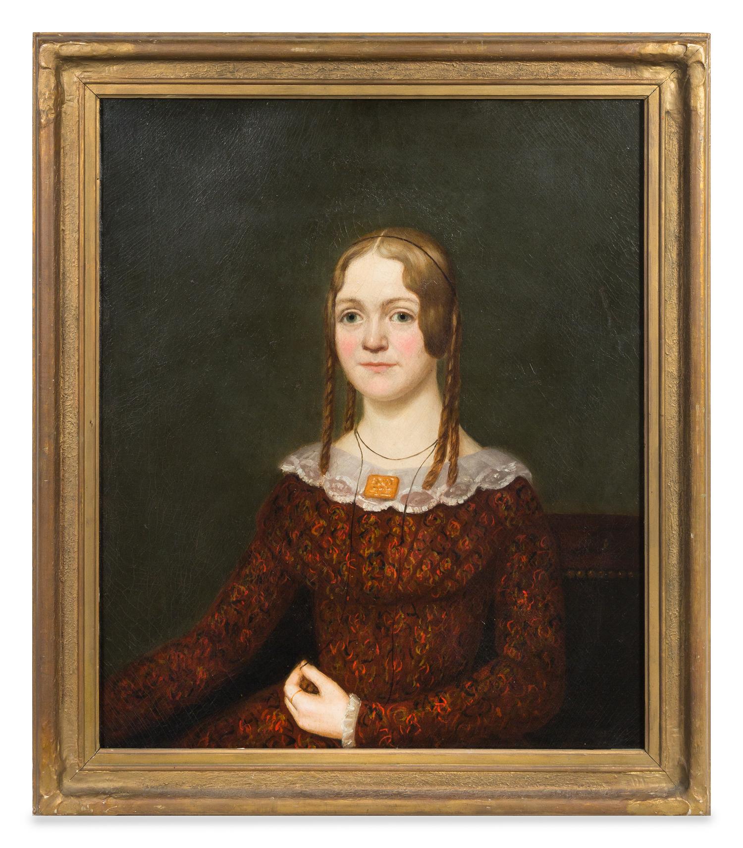 George Peter Alexander Healy, (American, 1813-1894), Portrait of Mrs. N. P. Ryder, Circa 1834