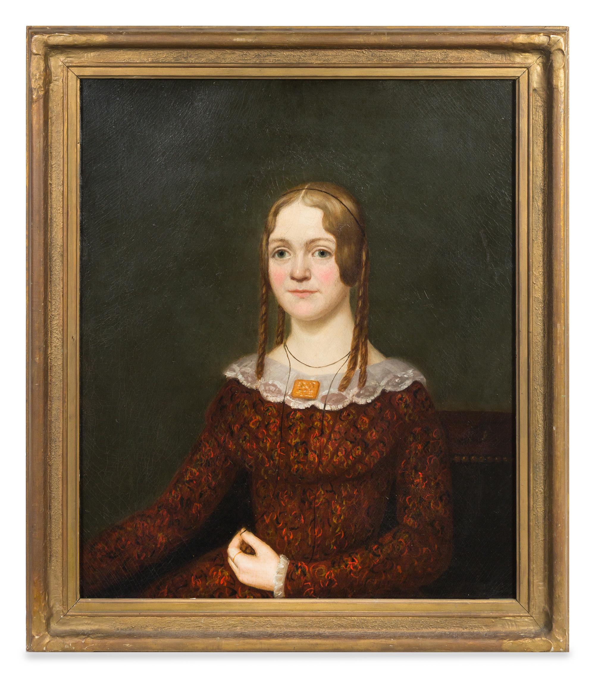 George Peter Alexander Healy, (American, 1813-1894), Portrait of Mrs. N. P. Ryder, Circa 1834