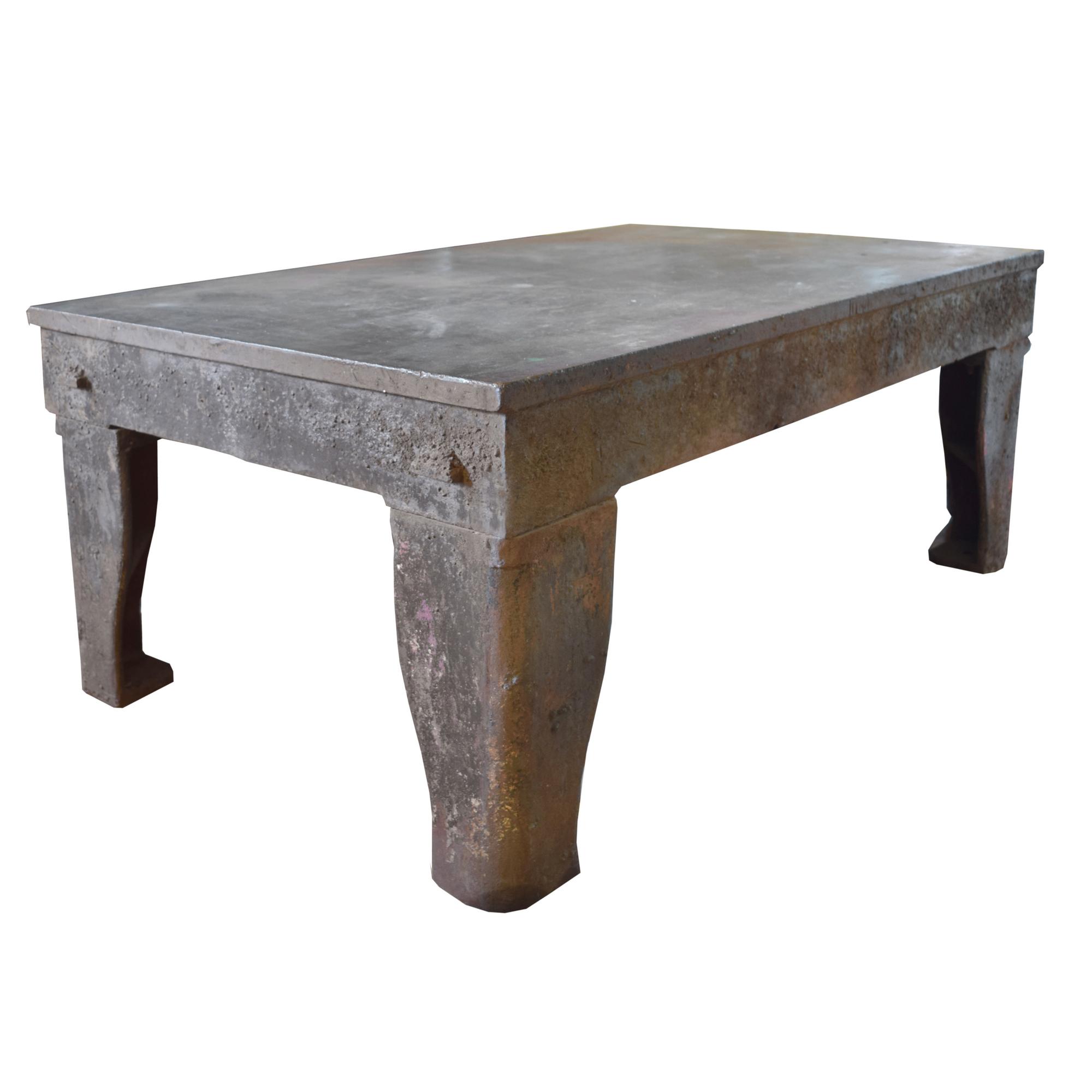 An Industrial Welding Table 73.5" W x 48" D x 31" H — England, Circa 1900