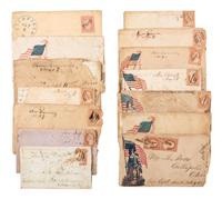 [CIVIL WAR]. Moore family letter archive related to the establishment of Camp Dennison, Ohio, and Private William B. Moore, 12th Ohio Volunteer Infantry.