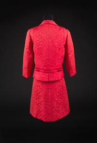 Christian Dior by Marc Bohan Haute Couture Ensemble, Autumn/Winter 1965 — Worn by Olivia de Havilland to the London movie premiere of the movie 'Lady in a Cage' (1964).
