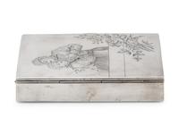 A Russian Silver Cigarette Case