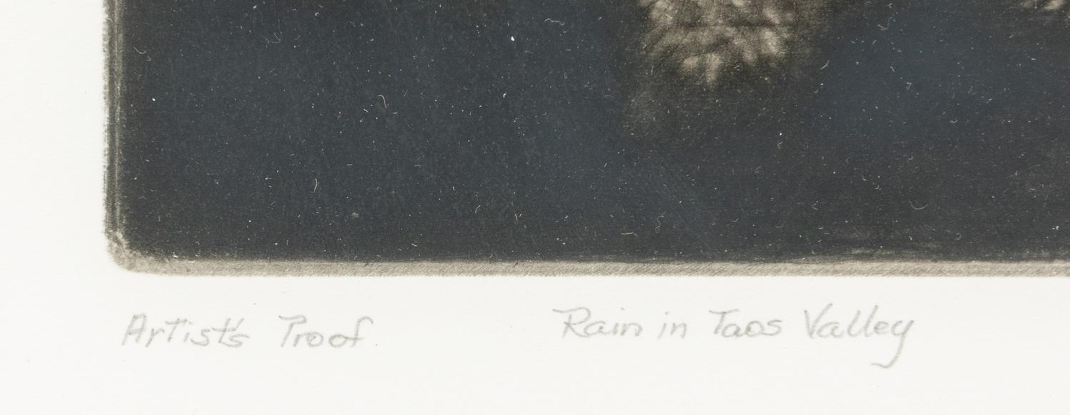 Rain in Taos Valley , Artist's Proof