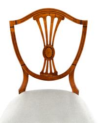 An Edwardian Marquetry Desk and Associated Side Chair