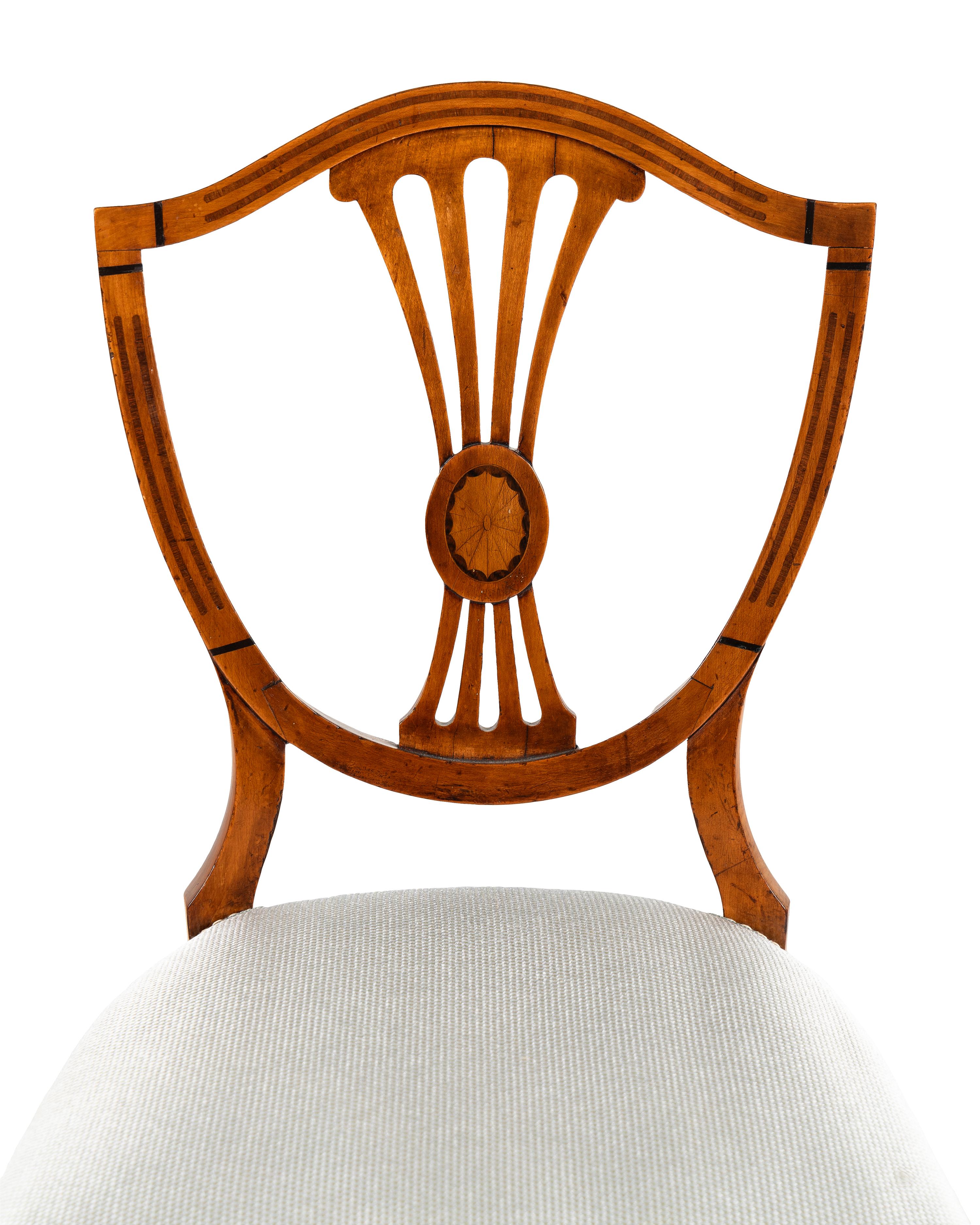 An Edwardian Marquetry Desk and Associated Side Chair