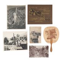 [CALIFORNIA]. A group of 20 photographs and ephemera related to Pasadena, Mt. Lowe, and Echo Mountain, including the railway images, comprising: