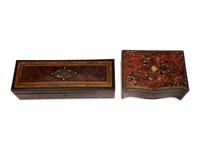 Two French Boulle Marquetry Table Caskets