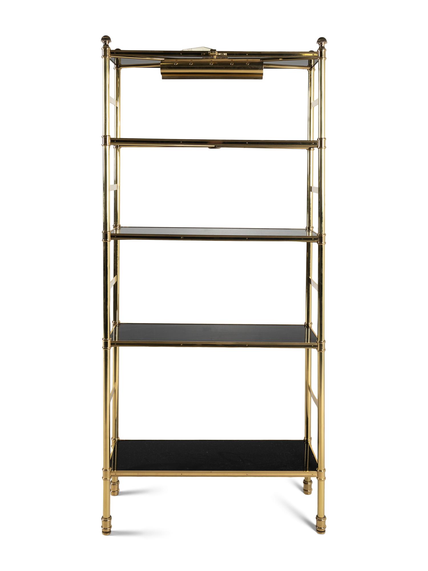 A Brass "Porter" Etagere