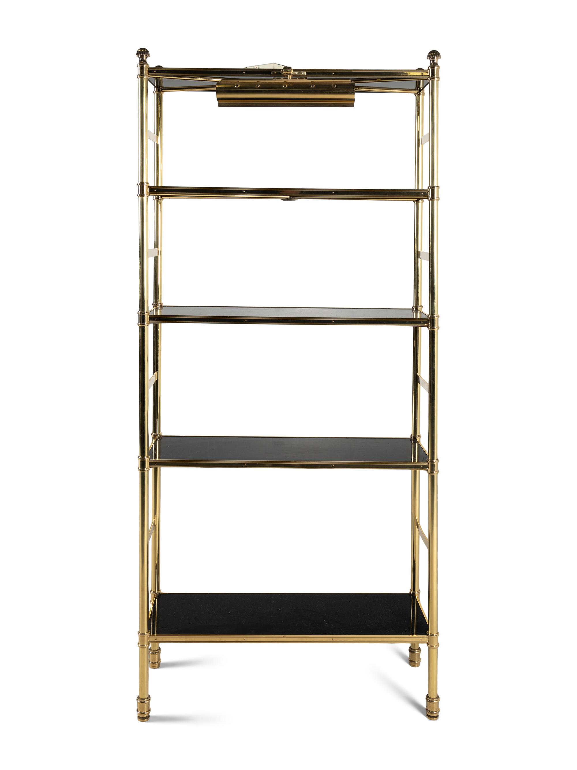 A Brass "Porter" Etagere
