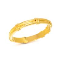 ELIZABETH LOCKE, YELLOW GOLD BANGLE BRACELET