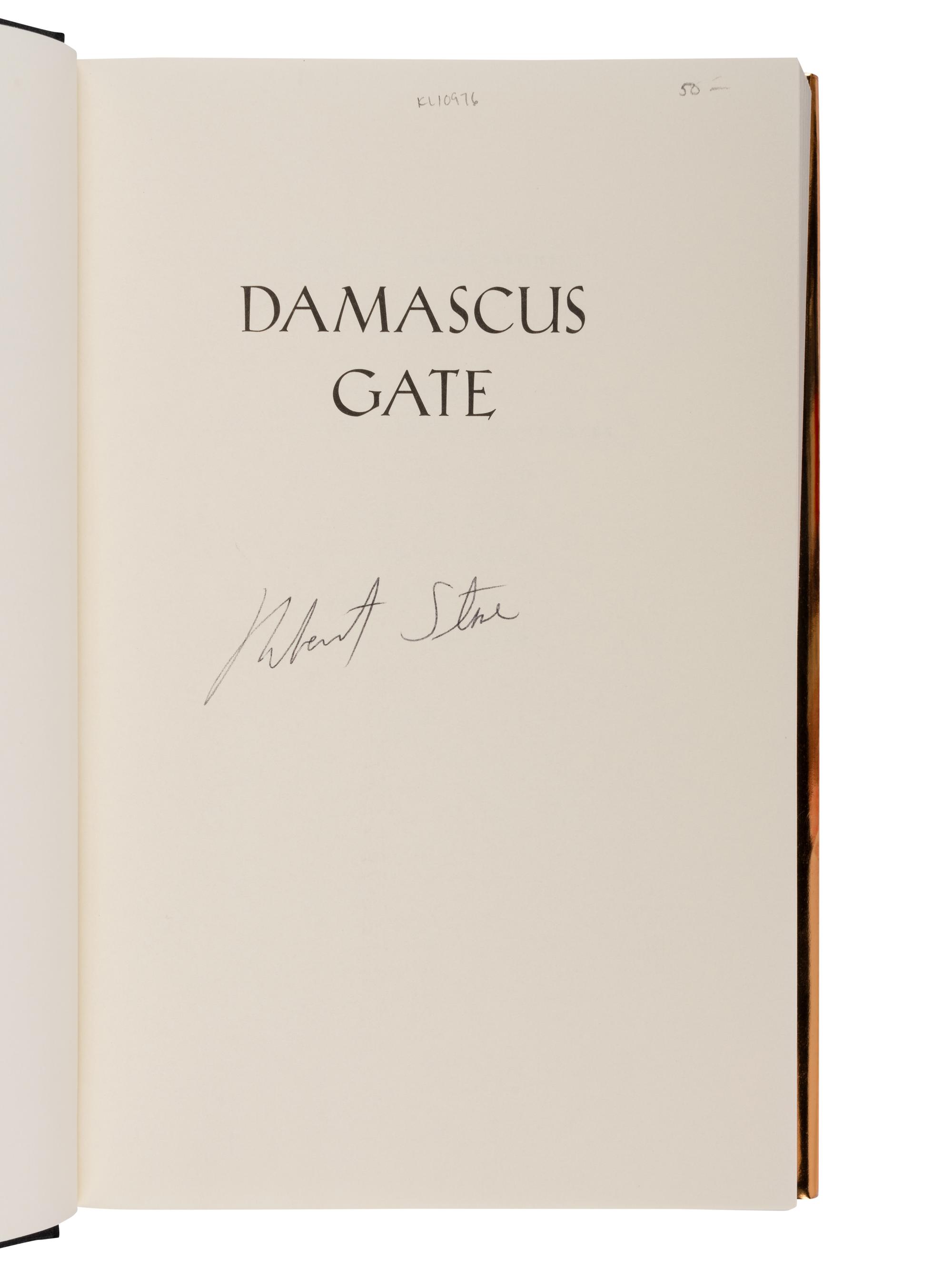 STONE, Robert (1937-2015). A group of 8 FIRST EDITIONS, ALL SIGNED OR INSCRIBED, comprising:
