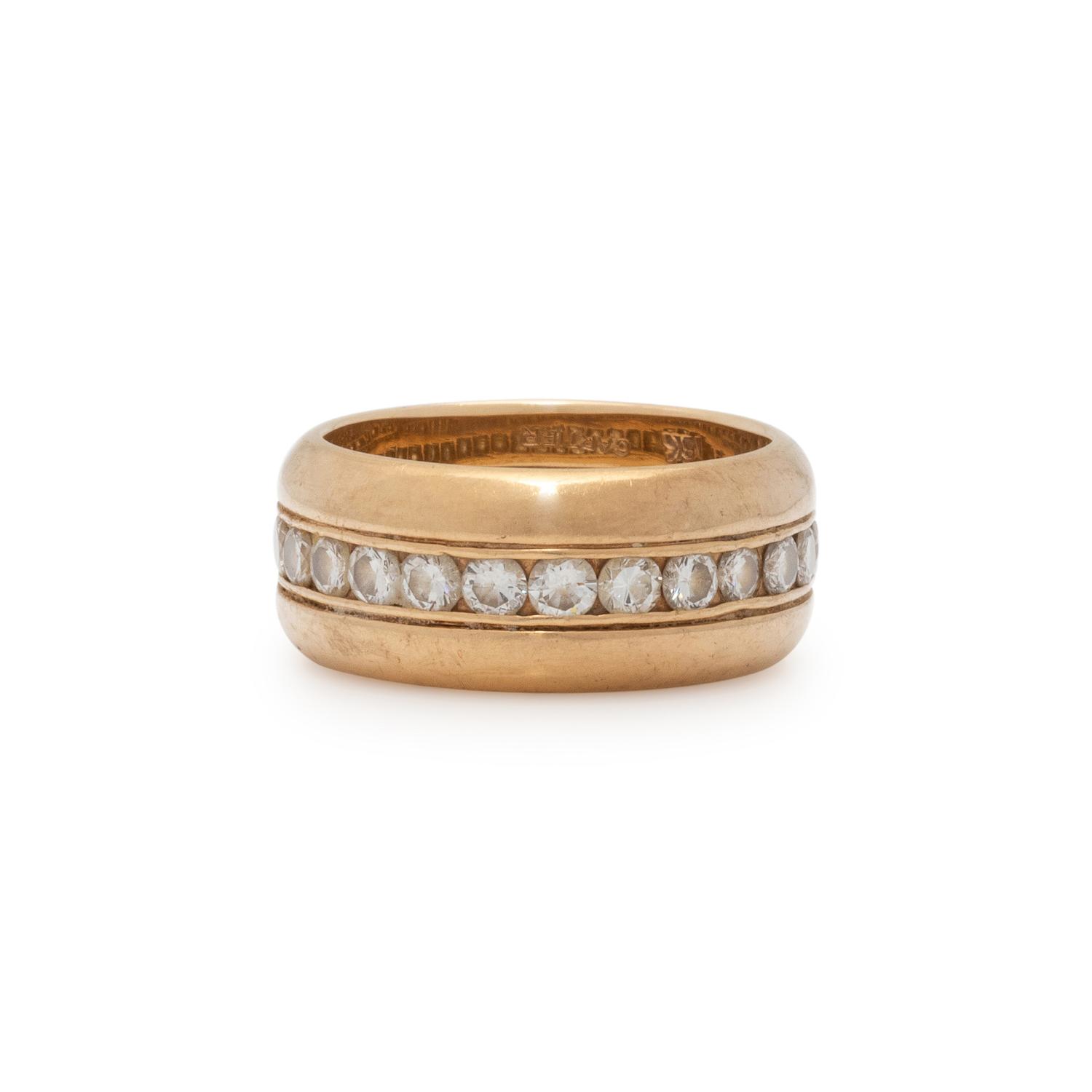 CARTIER, YELLOW GOLD AND DIAMOND RING
