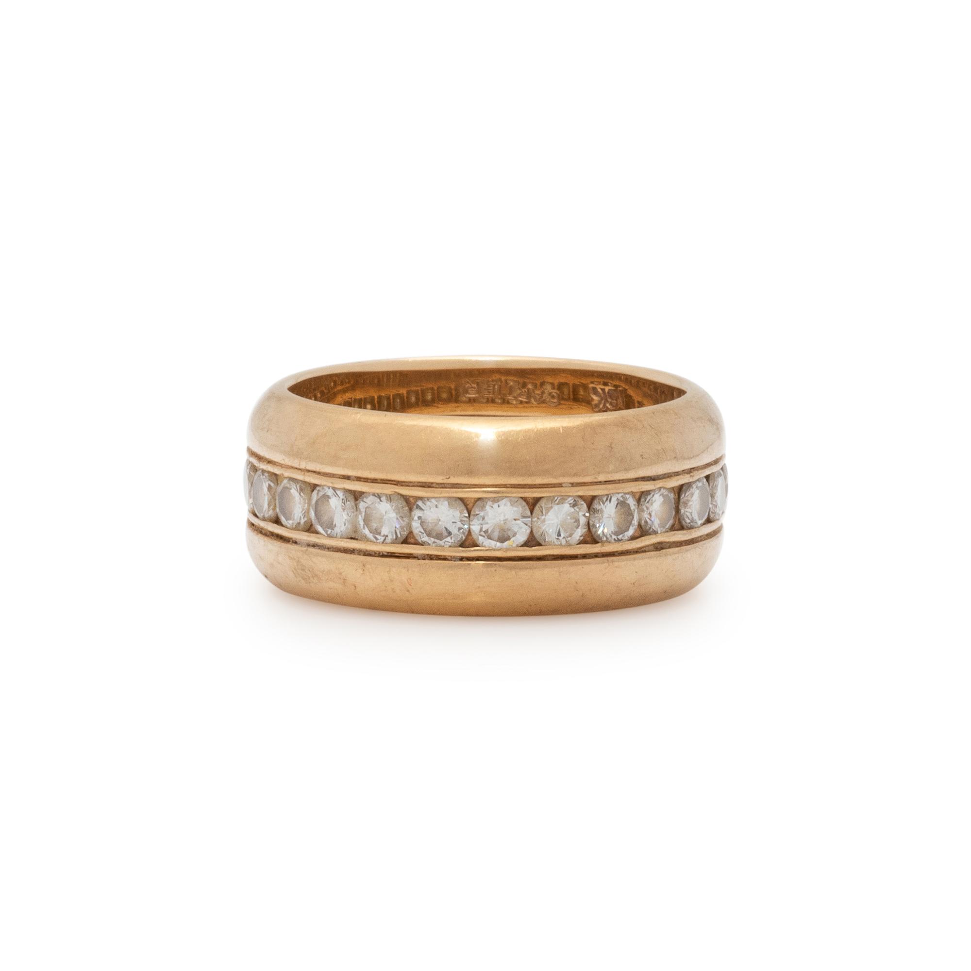 CARTIER, YELLOW GOLD AND DIAMOND RING