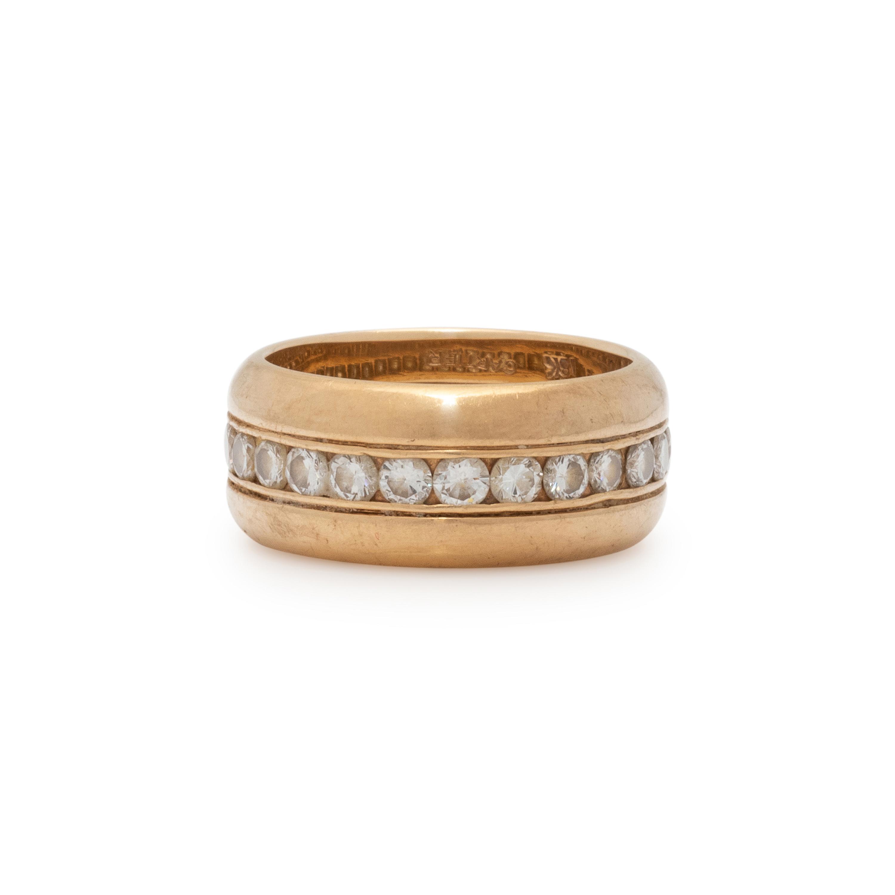 CARTIER, YELLOW GOLD AND DIAMOND RING