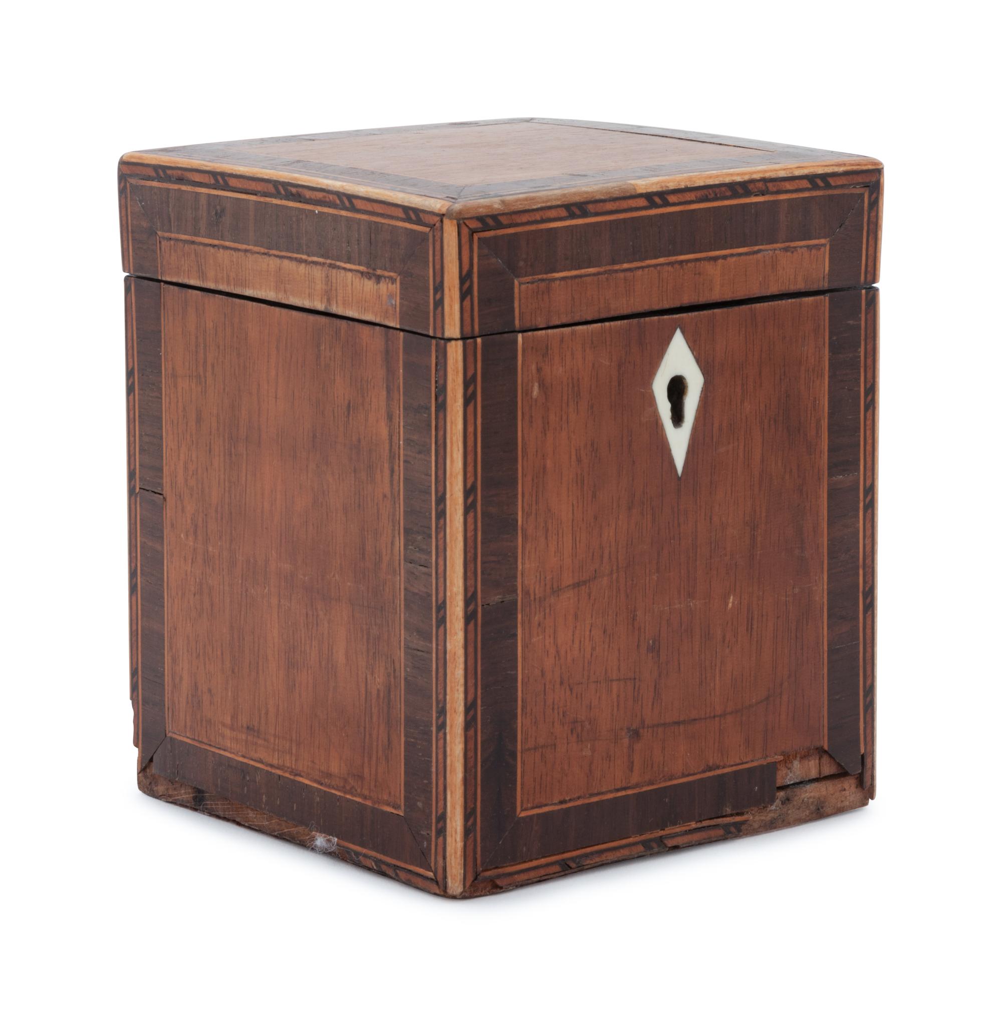 An English Mahogany Tea Caddy
