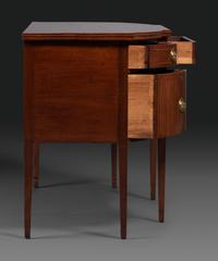 A Federal Inlaid and Figured Mahogany Sideboard