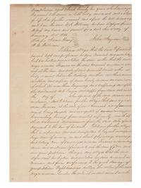 [SLAVERY & ABOLITION]. Manuscript court document related to the sale of an enslaved woman named "Frances," Fayette County, TX, 1857.