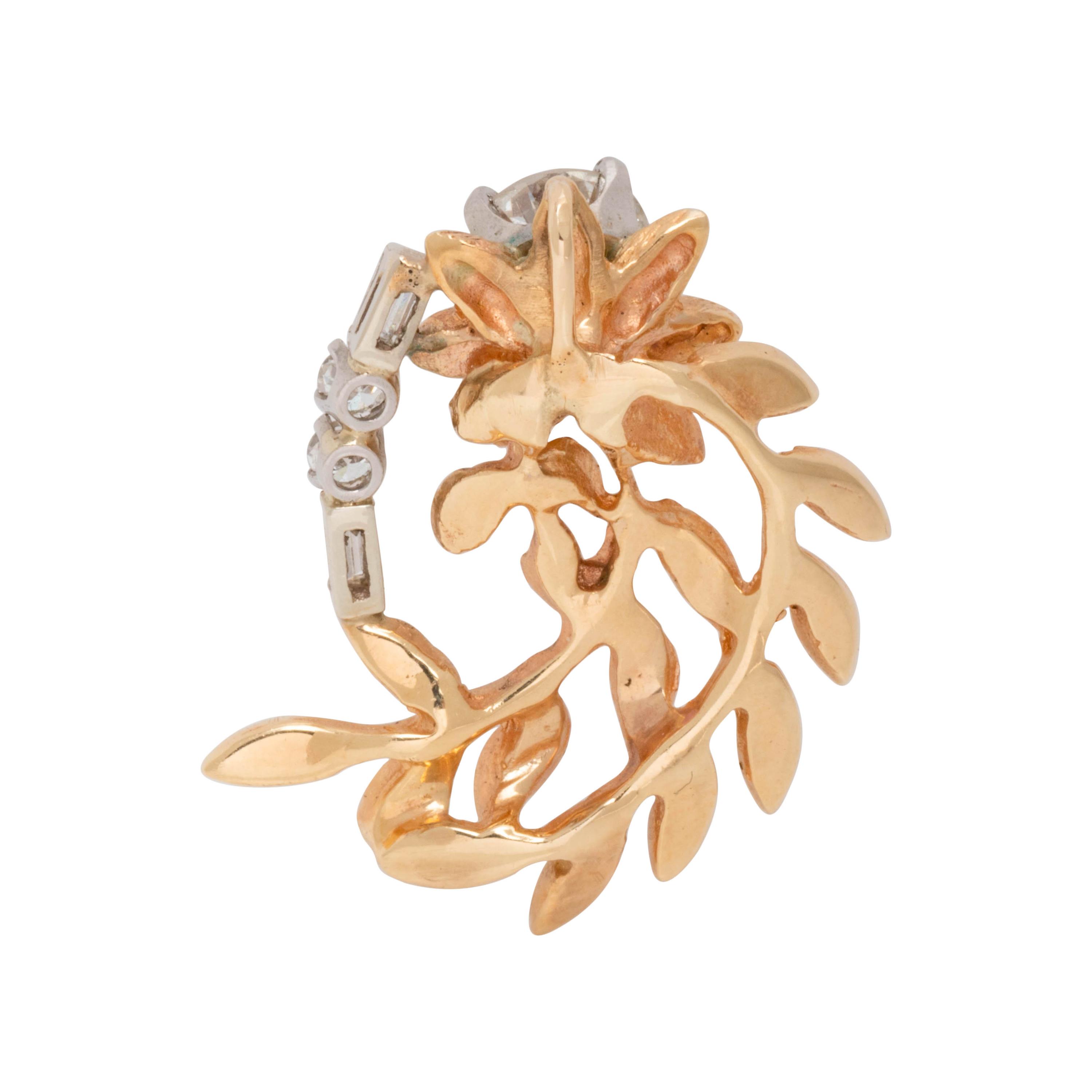 YELLOW GOLD AND DIAMOND PENDANT