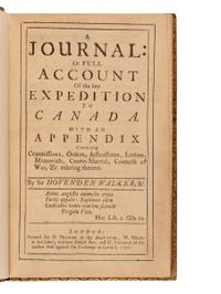 [Travel & Exploration] Walker, Sir Hovenden. A Journal: Or Full Account of the late Expedition To Canada. With an Appendix containing Commissions, Orders, Instructions, Letters, Memorials, Courts-Martial, Councils of War, &c. relating thereto