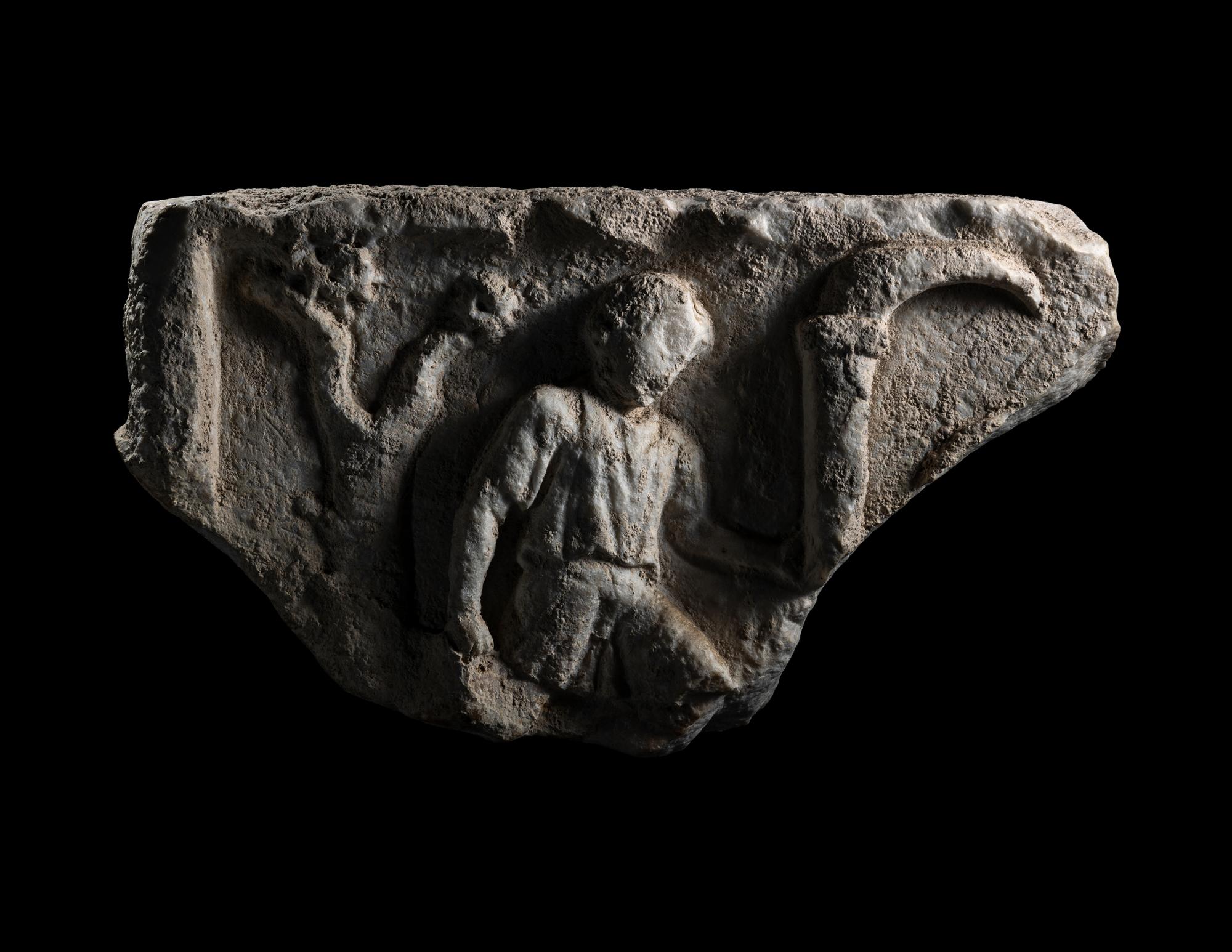 A Roman Marble Relief Fragment