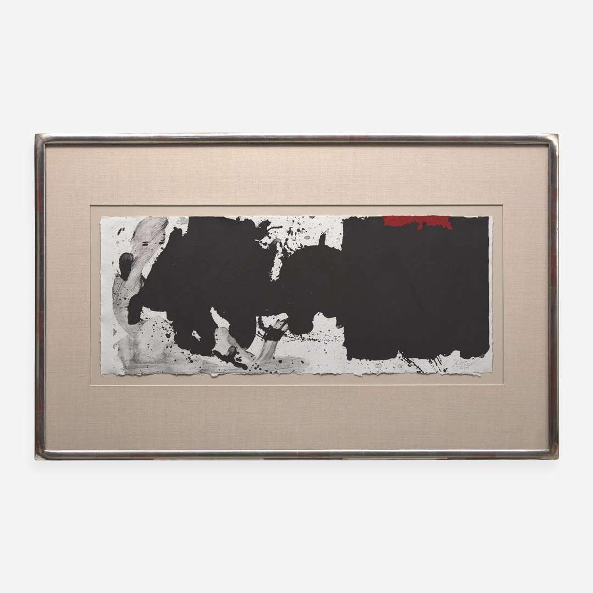 Robert Motherwell (American, 1915-1991) Black with No Way Out