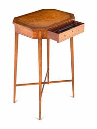 A George III Satinwood Worktable