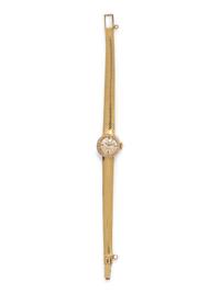 A 14 Karat Yellow Gold Wristwatch, Omega,