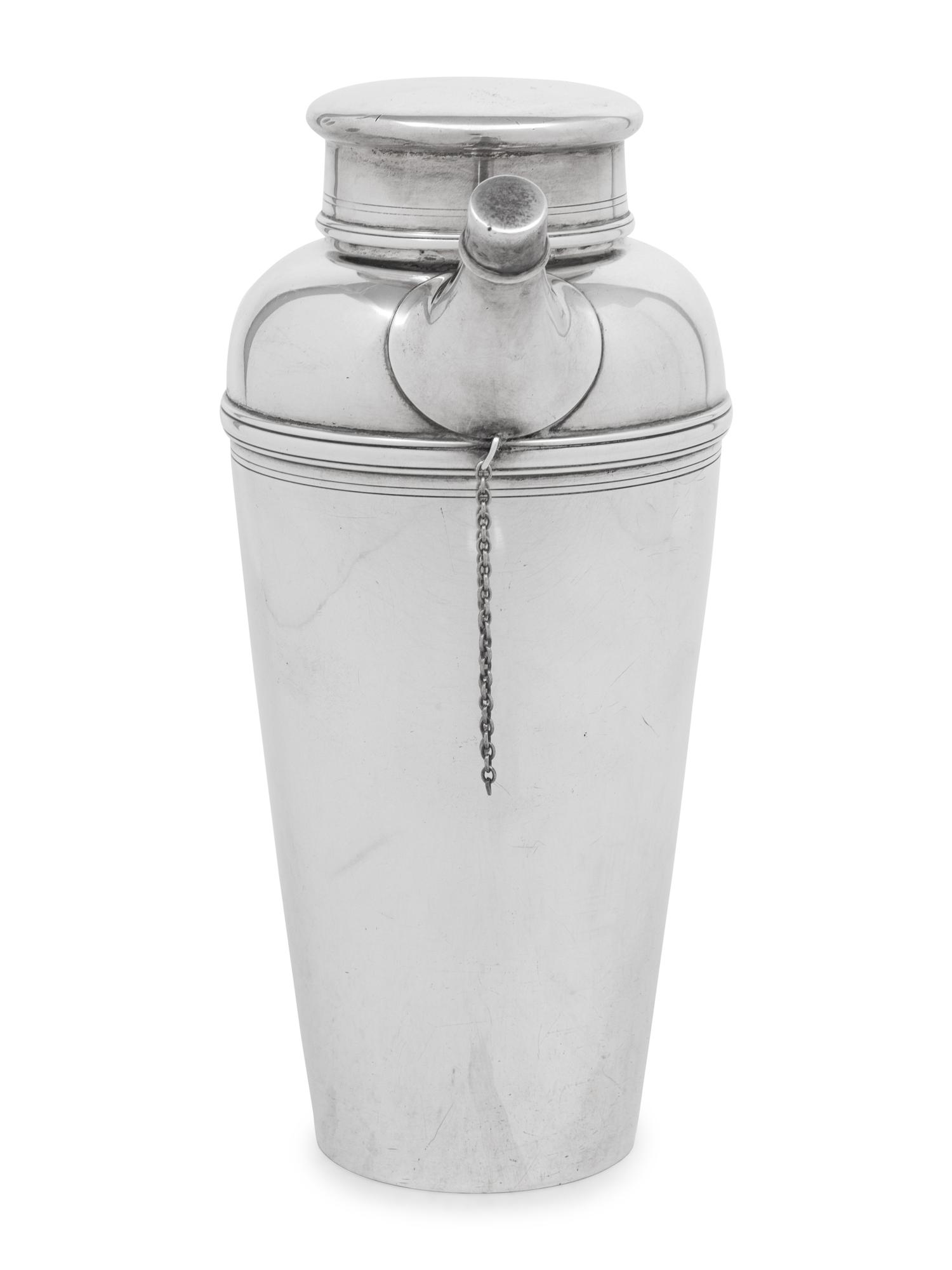 A Tiffany and Co. Silver Cocktail Shaker