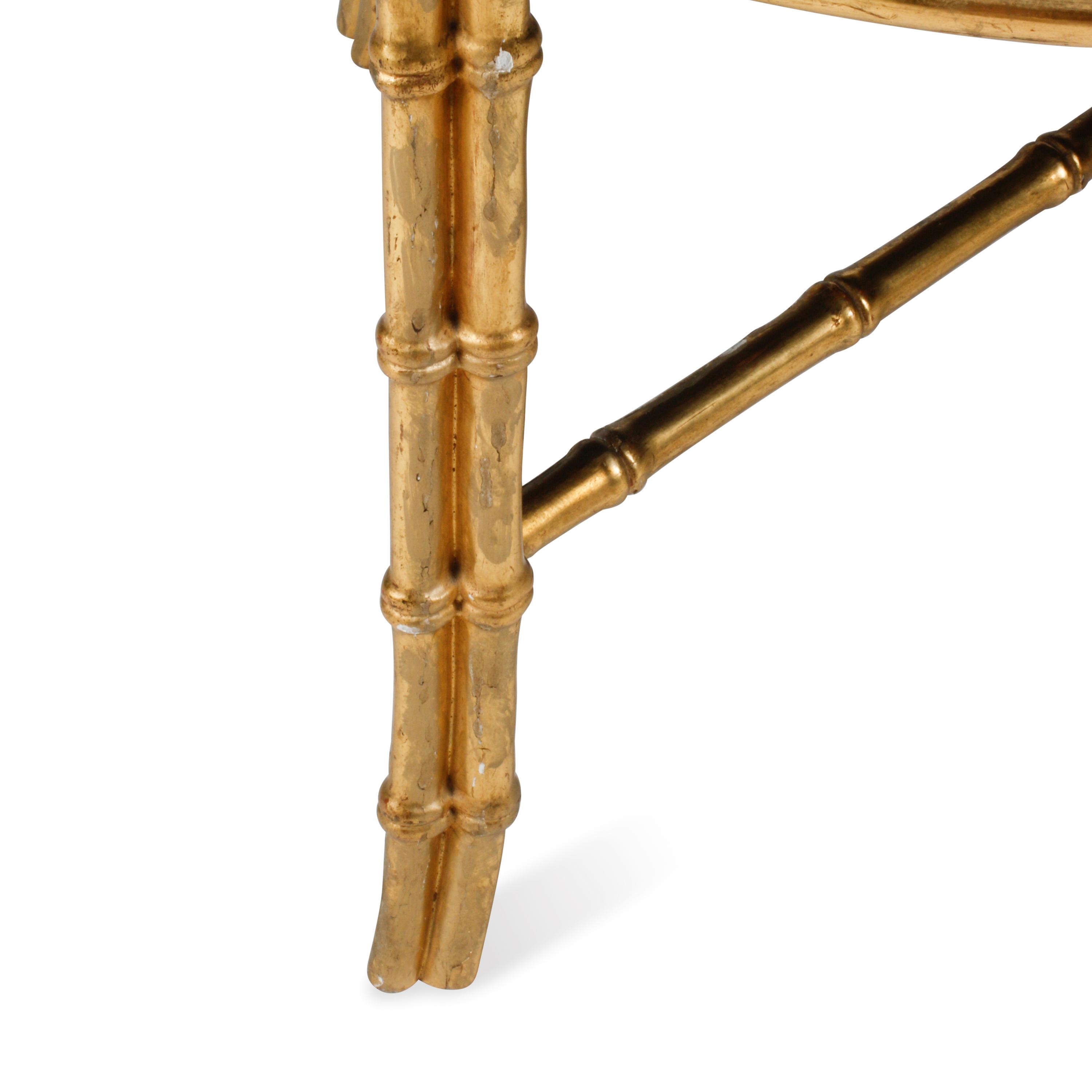 An English Papier Mâché Tray on a Giltwood Stand