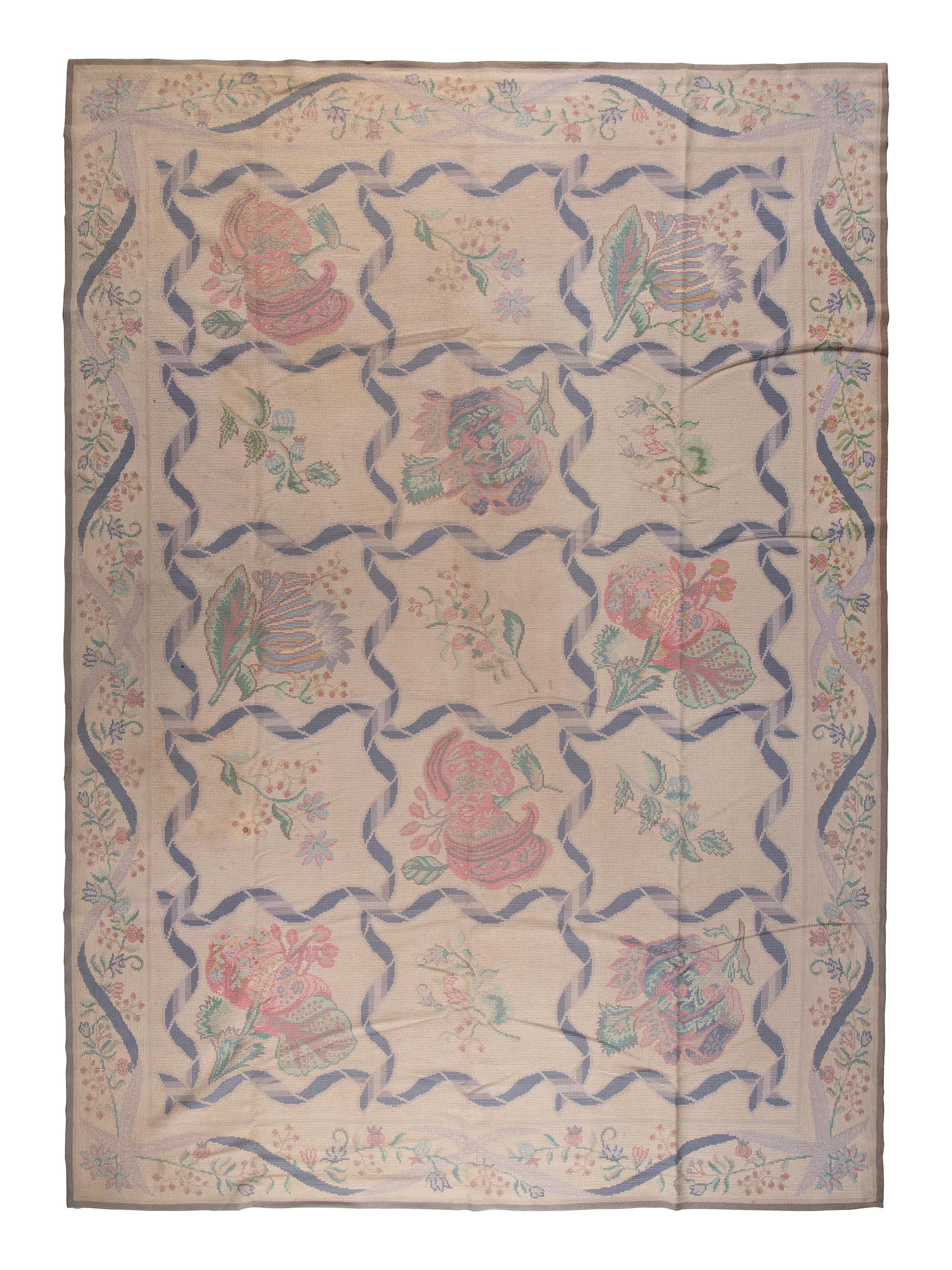 An Aubusson Style Wool Rug