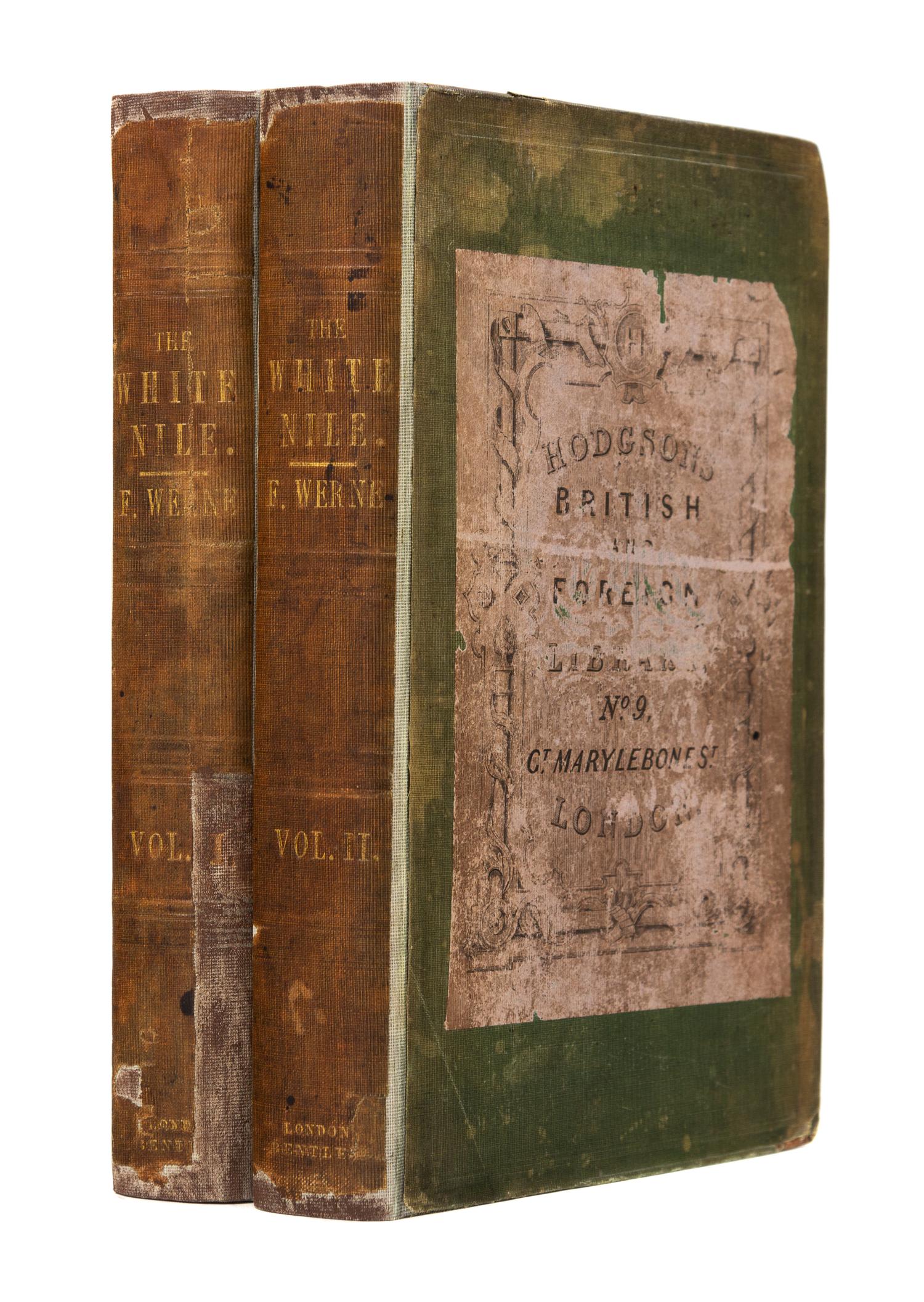 WERNE, Ferdinand (1800-1874). Expedition to discover the sources of the White Nile. London, 1849. FIRST EDITION IN ENGLISH.