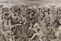 A Burmese Silver Repoussé Thabeik Bowl