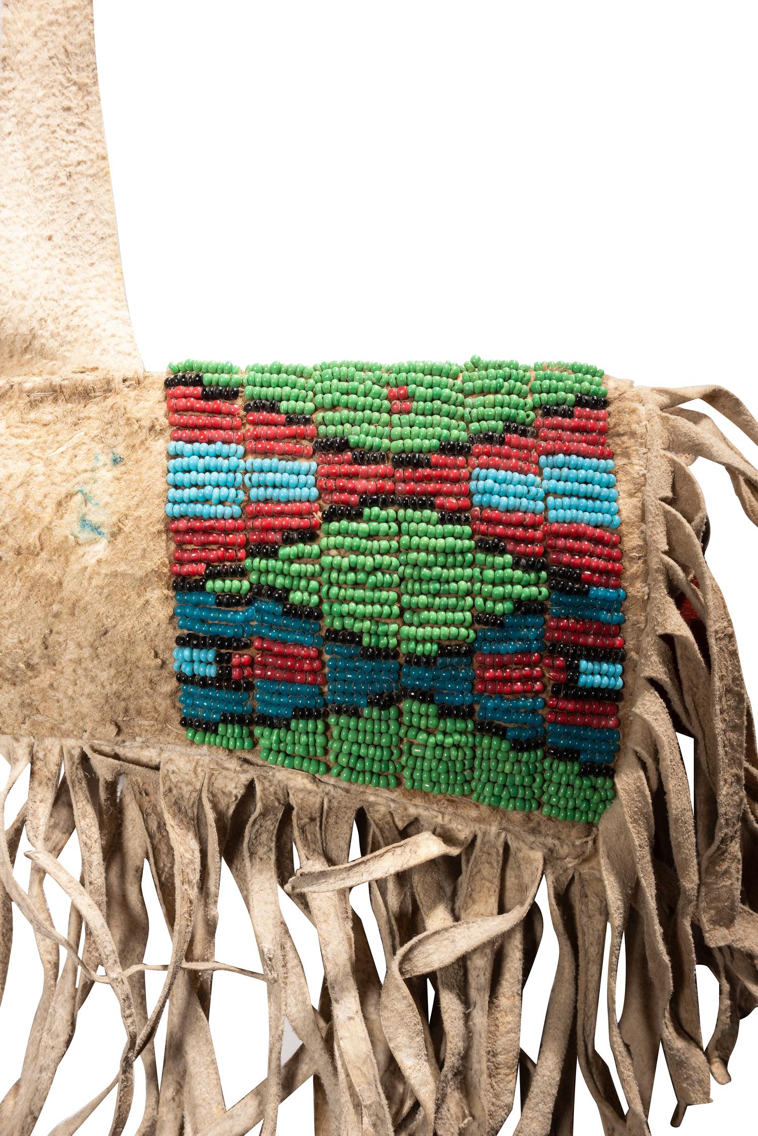 Sioux Child's Rifle Scabbard, with Toy Wood Rifle