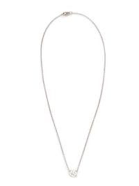 WHITE GOLD AND DIAMOND SOLITAIRE NECKLACE