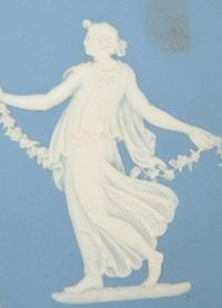 Two Wedgwood Blue Jasperware Items