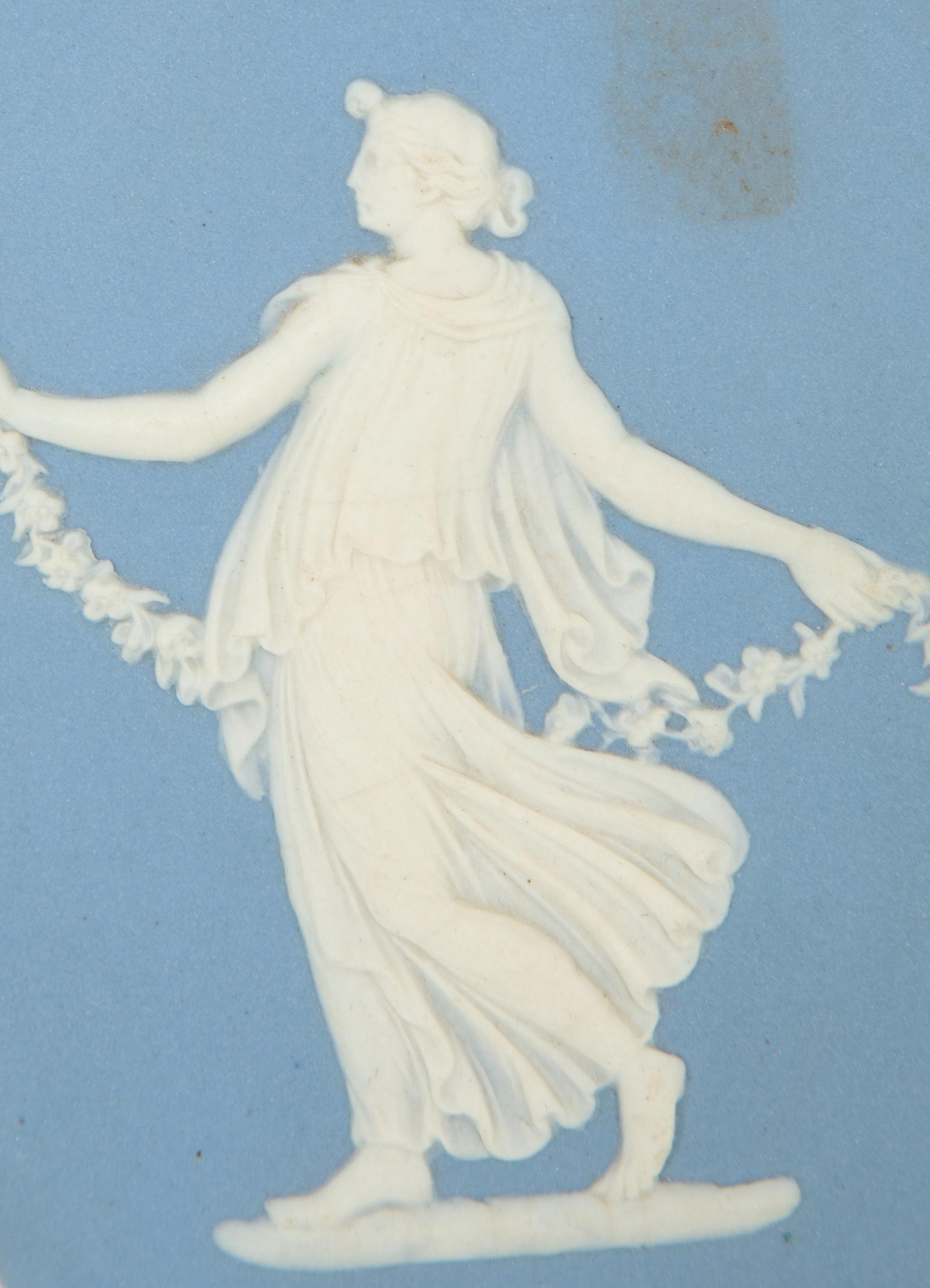 Two Wedgwood Blue Jasperware Items
