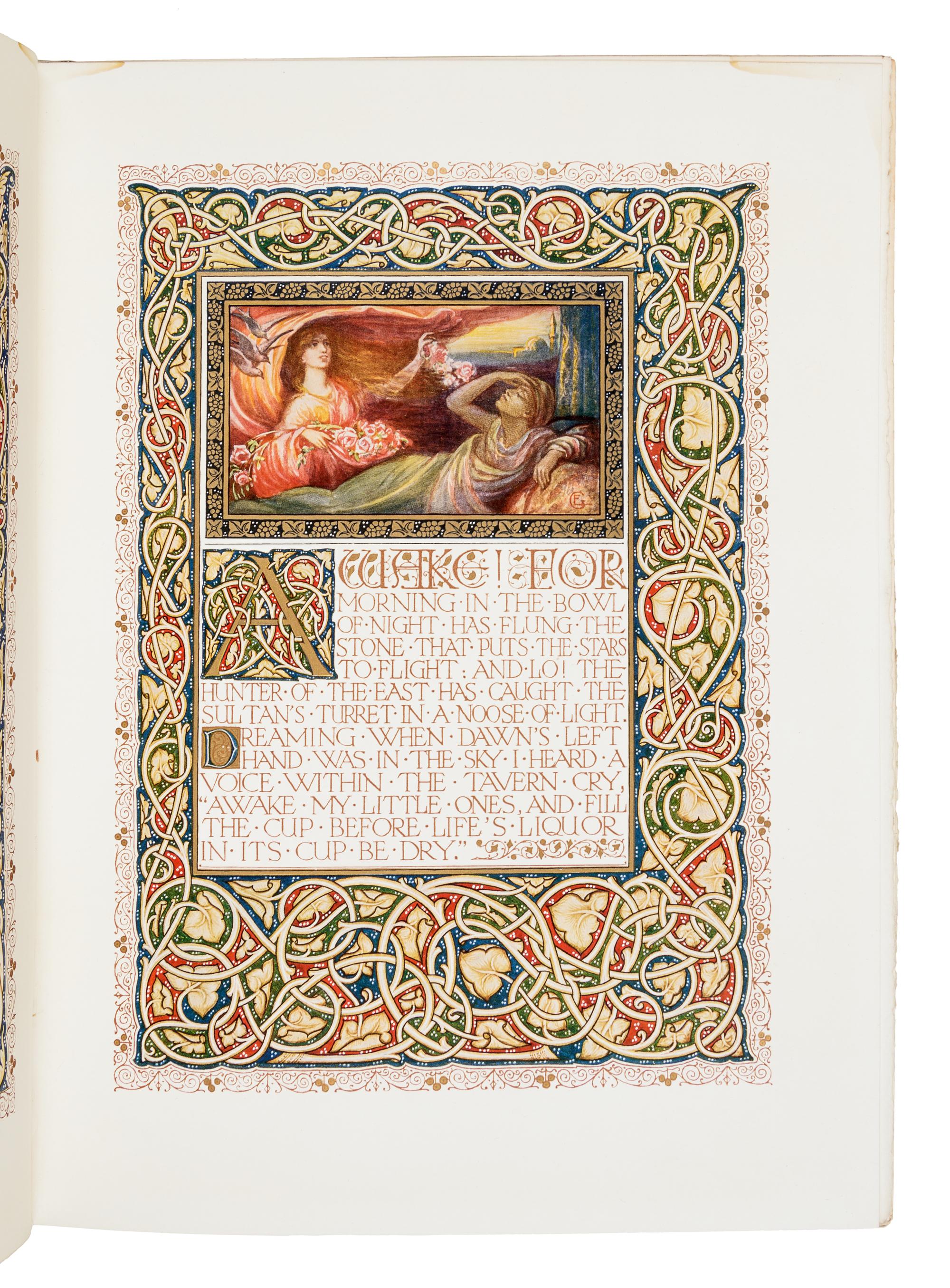 [RUBAIYAT]. FITZGERALD, Edward, translator. Rubaiyat of Omar Khayyam . London and Philadelphia: Siegle, Hill & Co., David McKay, 1911.