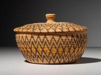 Panamint Lidded Polychrome Basket