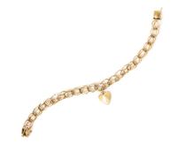 A 14 Karat Yellow Gold Link Bracelet, 7.80 dwts.