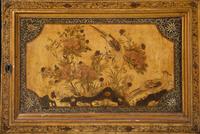 A Pair of Continental Chinoiserie Decorated Corner Cabinets
