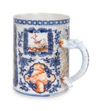 A Chinese Export Mandarin Palette Porcelain Mug