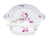 A Meissen Porcelain Tureen and Platter