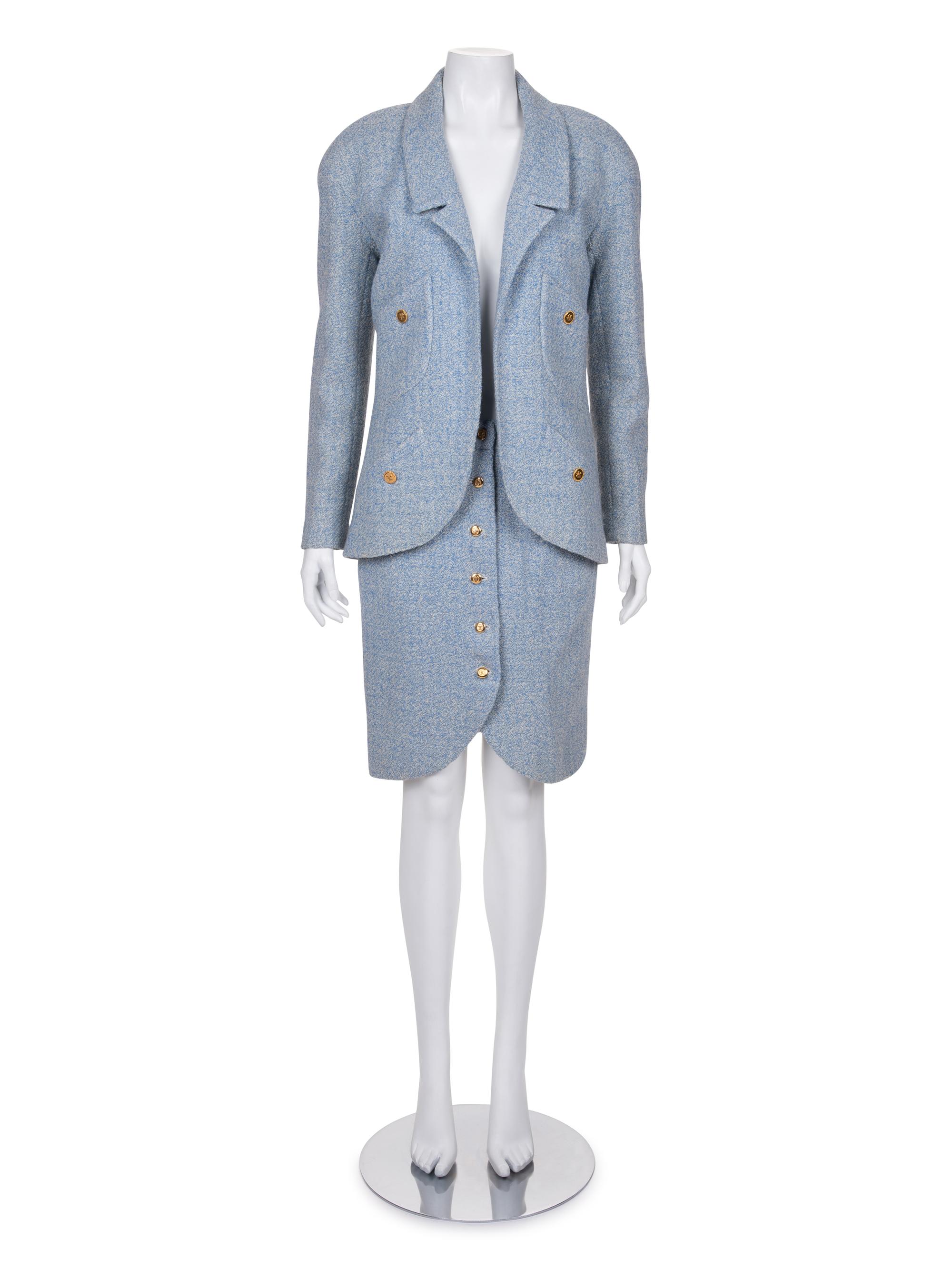 Chanel Tweed Skirt Suit, Cruise 1990